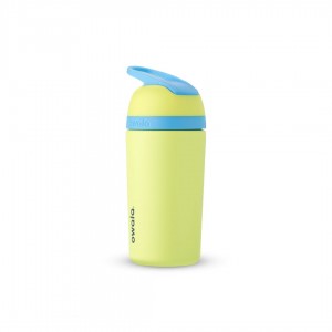 Owala 14oz Kids' Stainless Steel Flip™ Stainless Steel Water Bottle Light Green | Canada WCX452896