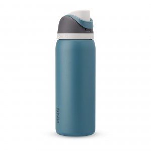 Owala 32oz FreeSip® Stainless Steel Water Bottle Blue Oasis | Canada VJD390658