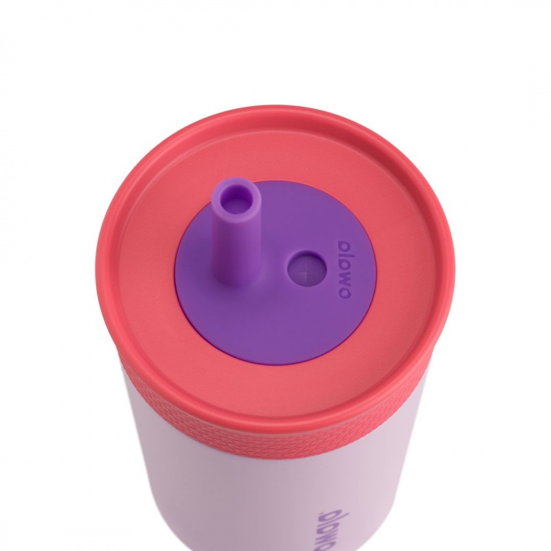 Owala 12oz Kids' Tumbler Stainless Steel Water Bottle Lilac Rocket | Canada BFA495706