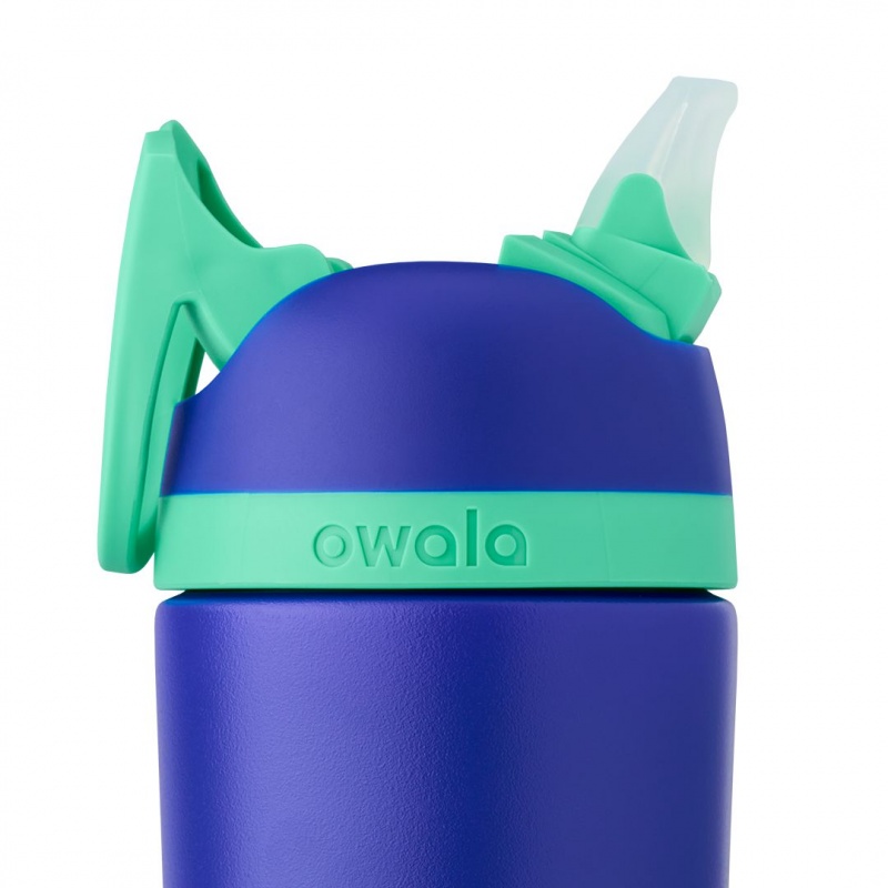 Owala 14oz Kids' Stainless Steel Flip™ Stainless Steel Water Bottle Teal Pink | Canada ZQB861457