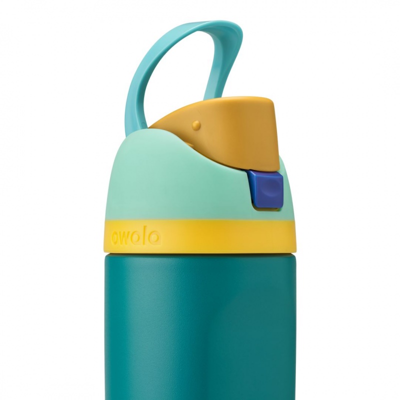 Owala 16oz Kids' FreeSip® Stainless Steel Water Bottle Splishy Splashy | Canada PWS496371