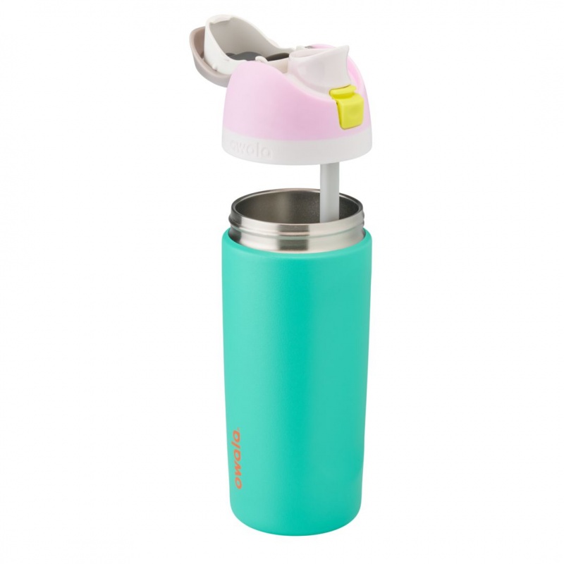 Owala 16oz Kids' FreeSip® Stainless Steel Water Bottle Make Waves! | Canada ZSD956187