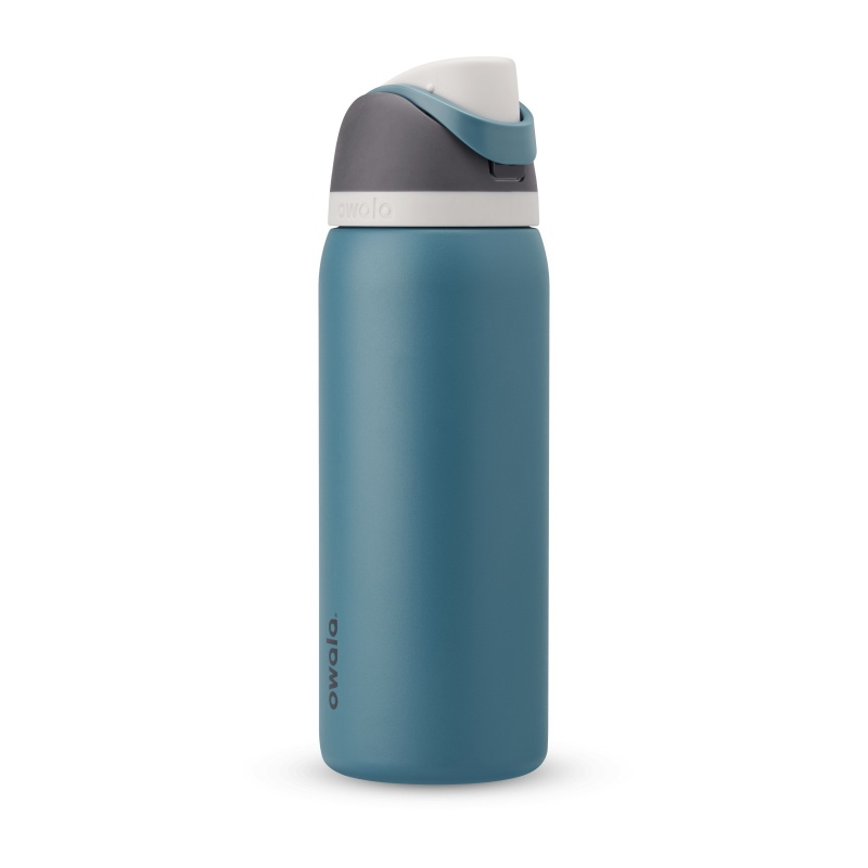 Owala 32oz FreeSip® Stainless Steel Water Bottle Blue Oasis | Canada VJD390658