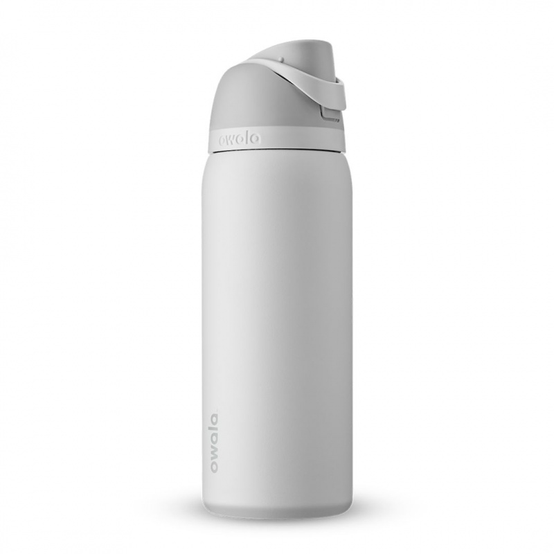 Owala 32oz FreeSip® Stainless Steel Water Bottle Shy Marshmallow | Canada FON671804