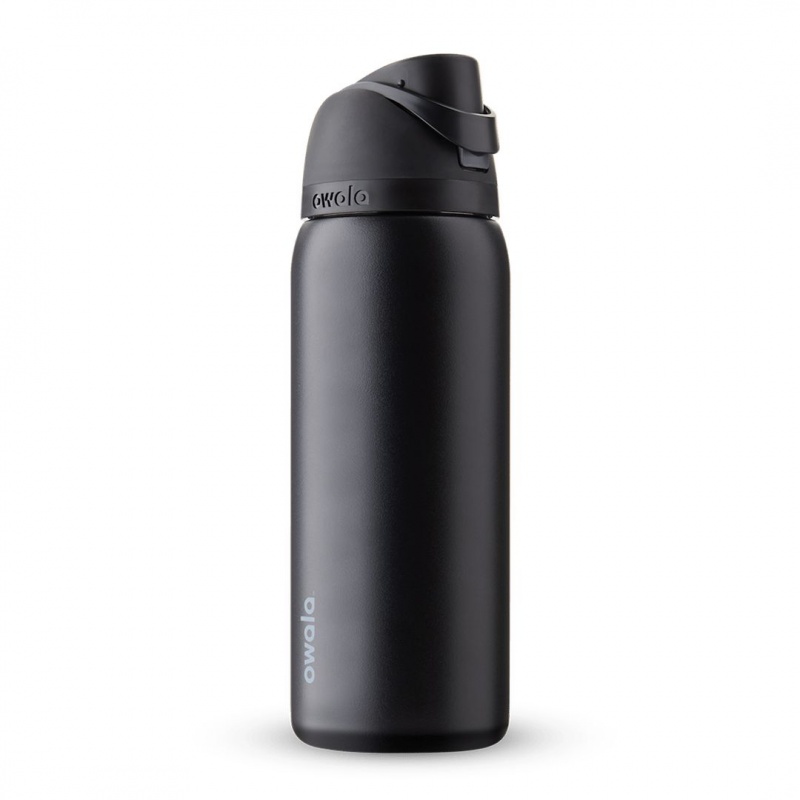 Owala 32oz FreeSip® Stainless Steel Water Bottle Very, Very Dark | Canada TAD068239